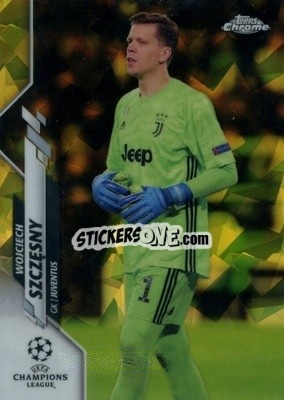 Sticker Wojciech Szczesny - UEFA Champions League Chrome 2019-2020. Sapphire Edition
 - Topps