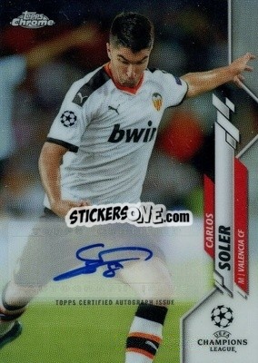 Sticker Carlos Soler - UEFA Champions League Chrome 2019-2020
 n. CA-CS - Topps