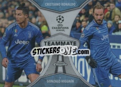 Sticker Cristiano Ronaldo / Gonzalo Higuaín - UEFA Champions League Chrome 2019-2020
 n. TS-RH - Topps