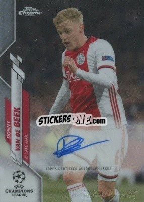 Sticker Donny van de Beek - UEFA Champions League Chrome 2019-2020
 n. CA-DV - Topps