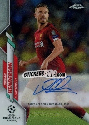 Sticker Jordan Henderson - UEFA Champions League Chrome 2019-2020
 n. CA-JH - Topps