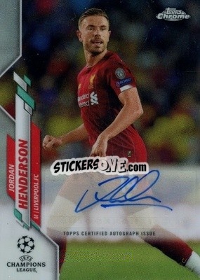 Cromo Jordan Henderson - UEFA Champions League Chrome 2019-2020
 - Topps