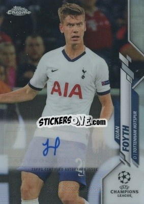 Cromo Juan Foyth - UEFA Champions League Chrome 2019-2020
 n. CA-JF - Topps