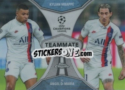 Sticker Kylian Mbappé / Ángel Di María - UEFA Champions League Chrome 2019-2020
 n. TS-MD - Topps