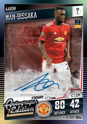 Sticker Aaron Wan-Bissaka - Match Attax 101. Season 2020-2021
 n. AC-AWB - Topps