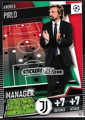 Sticker Andrea Pirlo - Match Attax 101. Season 2020-2021
 - Topps