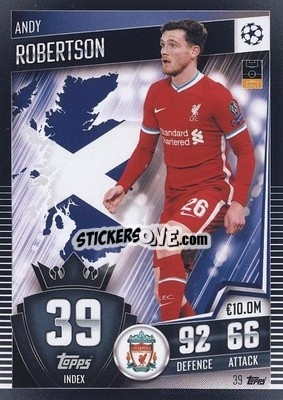 Figurina Andrew Robertson - Match Attax 101. Season 2020-2021
 - Topps