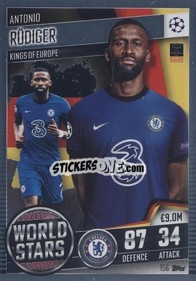 Sticker Anthony Rudiger - Match Attax 101. Season 2020-2021
 n. 156 - Topps
