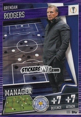 Cromo Brendan Rodgers - Match Attax 101. Season 2020-2021
 - Topps