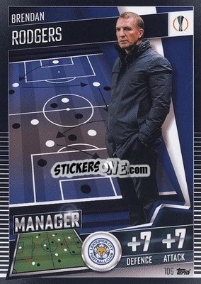 Sticker Brendan Rodgers - Match Attax 101. Season 2020-2021
 - Topps