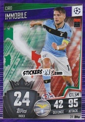 Sticker Ciro Immobile - Match Attax 101. Season 2020-2021
 - Topps
