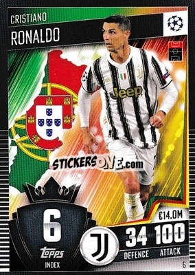 Sticker Cristiano Ronaldo - Match Attax 101. Season 2020-2021
 - Topps