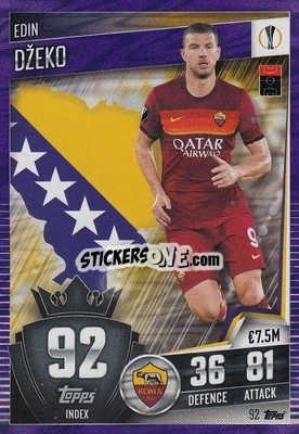 Sticker Edin Dzeko - Match Attax 101. Season 2020-2021
 - Topps