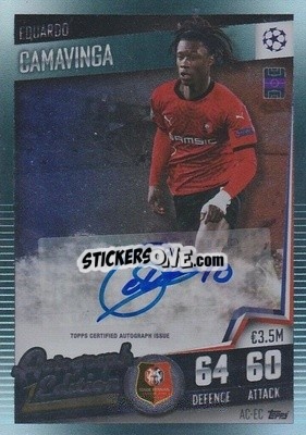 Sticker Eduardo Camavinga - Match Attax 101. Season 2020-2021
 n. AC-EC - Topps
