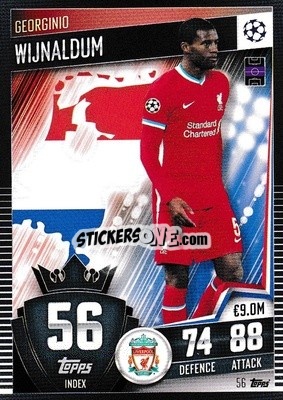 Figurina Georginio Wijnaldum - Match Attax 101. Season 2020-2021
 - Topps