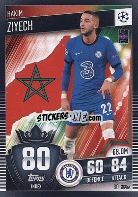 Cromo Hakim Ziyech - Match Attax 101. Season 2020-2021
 - Topps