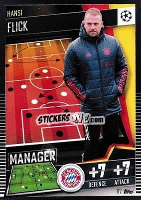 Sticker Hansi Flick - Match Attax 101. Season 2020-2021
 n. 117 - Topps