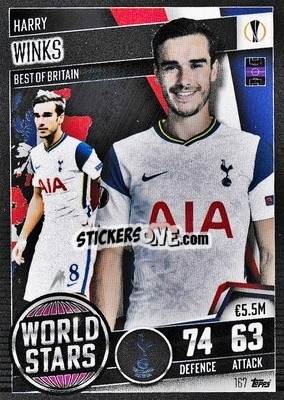 Figurina Harry Winks - Match Attax 101. Season 2020-2021
 - Topps