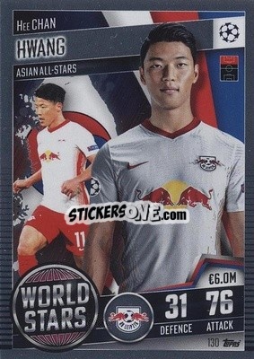 Cromo Hee Chan Hwang - Match Attax 101. Season 2020-2021
 - Topps