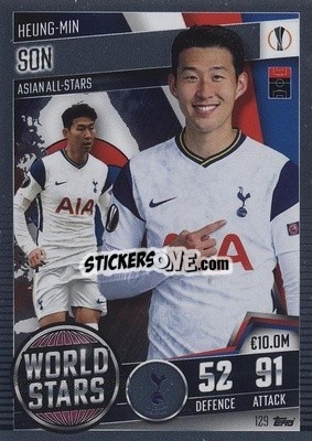 Sticker Heung-Min Son - Match Attax 101. Season 2020-2021
 n. 129 - Topps
