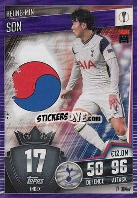 Sticker Heung-Min Son - Match Attax 101. Season 2020-2021
 - Topps