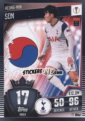 Figurina Heung-Min Son - Match Attax 101. Season 2020-2021
 - Topps