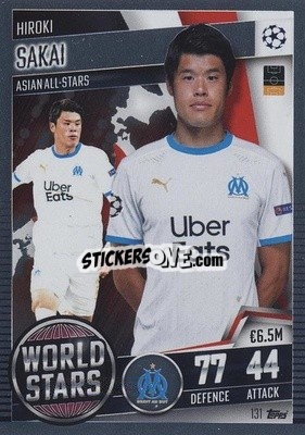 Sticker Hiroki Sakai - Match Attax 101. Season 2020-2021
 - Topps