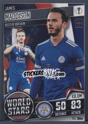 Sticker James Maddison - Match Attax 101. Season 2020-2021
 - Topps