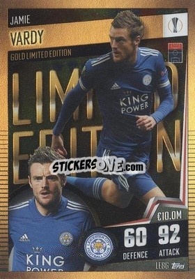 Sticker Jamie Vardy - Match Attax 101. Season 2020-2021
 n. LE8G - Topps