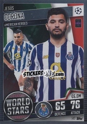 Sticker Jesus Corona - Match Attax 101. Season 2020-2021
 - Topps
