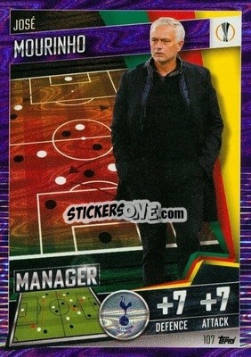 Sticker Jose Mourinho - Match Attax 101. Season 2020-2021
 - Topps