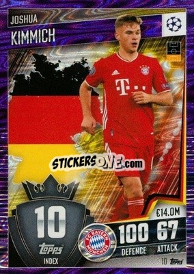 Sticker Joshua Kimmich - Match Attax 101. Season 2020-2021
 n. 10p - Topps