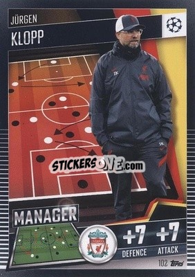 Figurina Jurgen Klopp - Match Attax 101. Season 2020-2021
 - Topps