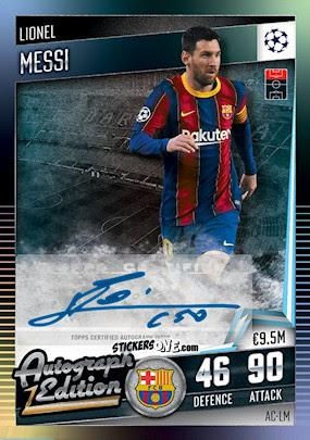 Sticker Lionel Messi - Match Attax 101. Season 2020-2021
 n. AC-LM - Topps
