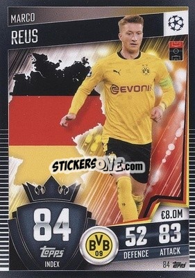 Sticker Marco Reus - Match Attax 101. Season 2020-2021
 n. 84 - Topps
