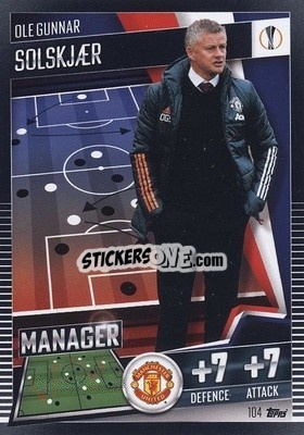 Sticker Ole Gunnar Solskjaer - Match Attax 101. Season 2020-2021
 - Topps
