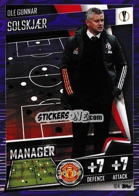 Sticker Ole Gunnar Solskjaer - Match Attax 101. Season 2020-2021
 - Topps