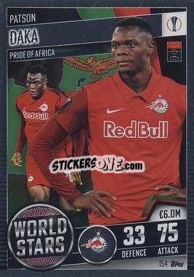 Figurina Patson Daka - Match Attax 101. Season 2020-2021
 - Topps