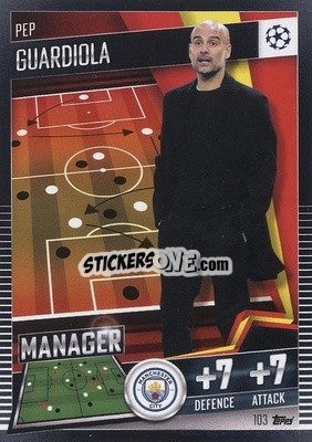 Sticker Pep Guardiola - Match Attax 101. Season 2020-2021
 - Topps