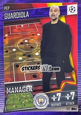 Sticker Pep Guardiola - Match Attax 101. Season 2020-2021
 - Topps