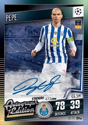 Sticker Pepe - Match Attax 101. Season 2020-2021
 n. AC-PE - Topps