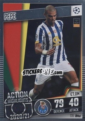 Sticker Pepe - Match Attax 101. Season 2020-2021
 n. 170 - Topps