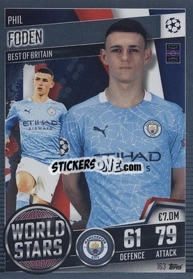 Sticker Phil Foden - Match Attax 101. Season 2020-2021
 - Topps