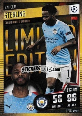 Sticker Raheem Sterling - Match Attax 101. Season 2020-2021
 n. LE7G - Topps