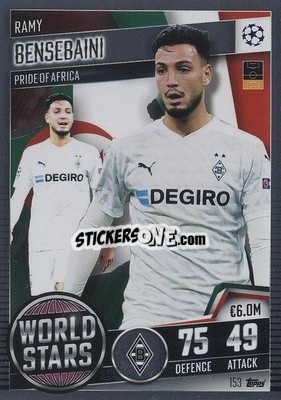 Figurina Ramy Bensebaini - Match Attax 101. Season 2020-2021
 - Topps