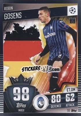 Sticker Robin Gosens - Match Attax 101. Season 2020-2021
 n. 98 - Topps