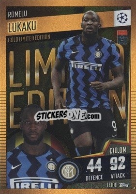 Sticker Romelu Lukaku - Match Attax 101. Season 2020-2021
 n. LE10G - Topps