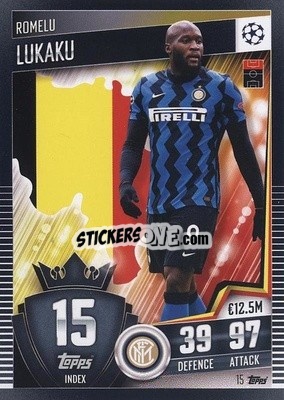 Sticker Romelu Lukaku - Match Attax 101. Season 2020-2021
 n. 15 - Topps