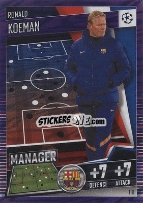 Sticker Ronald Koeman - Match Attax 101. Season 2020-2021
 - Topps