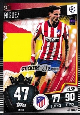 Cromo Saul Niguez - Match Attax 101. Season 2020-2021
 - Topps